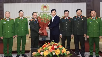 Bí thư Thành ủy Hà Nội làm việc với Đảng ủy Công an TP Hà Nội