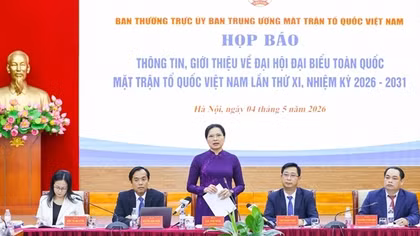 1.138 đại biểu chính thức dự Đại hội đại biểu toàn quốc Mặt trận Tổ quốc Việt Nam lần thứ XI