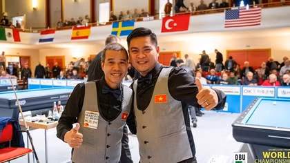 Việt Nam vô địch Giải billiard carom 3 băng đồng đội thế giới 2026