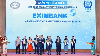 Eximbank được vinh danh là tổ chức tín dụng tiêu biểu trong hoạt động thông tin tín dụng năm 2025