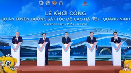 Lễ khởi công dự án tuyến đường sắt tốc độ cao Hà Nội-Quảng Ninh