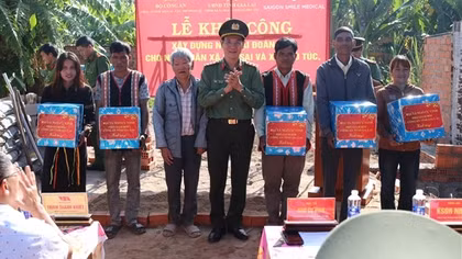 Công an tỉnh Gia Lai khởi công xây, sửa 23 căn nhà cho các hộ dân có hoàn cảnh khó khăn