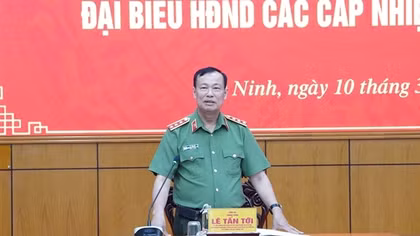 Thượng tướng Lê Tấn Tới kiểm tra công tác bảo đảm ANTT, an toàn bầu cử