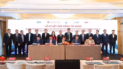 Agribank làm đầu mối thu xếp khoản tín dụng 25.453 tỷ đồng cho Dự án đầu tư xây dựng đường Vành đai 4 - Vùng Thủ đô Hà Nội