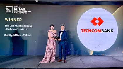 Techcombank ba năm liên tiếp là “Ngân hàng số tốt nhất Việt Nam” do The Digital Banker bình chọn