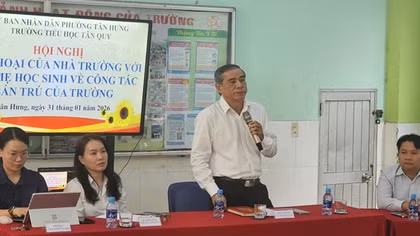 TP Hồ Chí Minh: Nhà trường đối thoại với phụ huynh học sinh về suất ăn bán trú