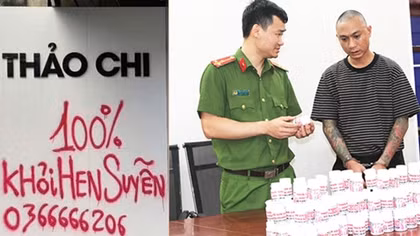 Xịt sơn quảng cáo, bán thuốc nam giả “100% khỏi hen suyễn”