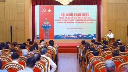 Hội nghị quán triệt nghị quyết Đại hội XIV cho văn nghệ sĩ, trí thức, cơ quan báo chí, xuất bản