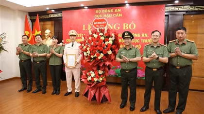 Cục Hậu cần tổ chức Lễ công bố các quyết định về công tác cán bộ