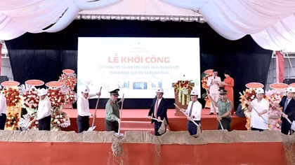 Khởi công xây dựng trụ sở Công an 3 xã biên giới tại Lâm Đồng