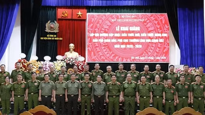 Bồi dưỡng, cập nhật và nâng cao kiến thức cho các Phó Giám đốc, Phó Cục trưởng lĩnh vực cảnh sát