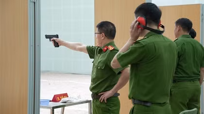 Hội thi bắn súng quân dụng trong lực lượng Cảnh sát hình sự