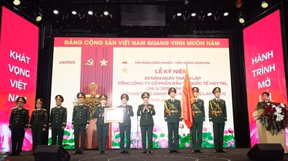 Viettel đánh dấu 20 năm kinh doanh toàn cầu thành công rực rỡ