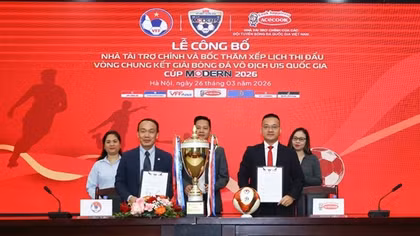 Bốc thăm xếp lịch thi đấu Vòng chung kết U15 Quốc gia 2026