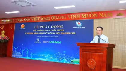 Phát động Giải thưởng báo chí tuyên truyền về sử dụng năng lượng tiết kiệm và hiệu quả