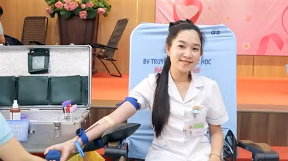Hơn 200 cán bộ chiến sĩ Công an hiến máu vì nghĩa tình vì đồng đội thân yêu