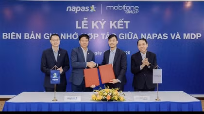 MDP và NAPAS ký Biên bản ghi nhớ hợp tác, thúc đẩy phát triển hạ tầng thanh toán quốc gia