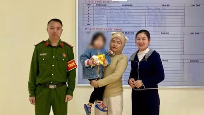 Công an xã kịp thời hỗ trợ bé gái 4 tuổi đi lạc tìm lại gia đình