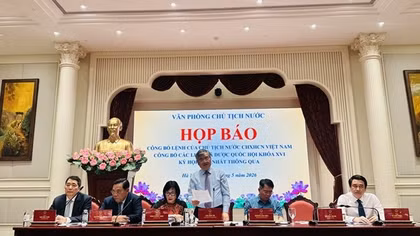 Công bố 9 luật vừa được Quốc hội khóa XVI thông qua