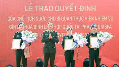 Bộ Công an cử thêm các sĩ quan thực hiện nhiệm vụ tại phái bộ UNISFA
