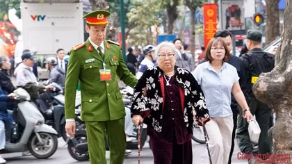 Đảm bảo tuyệt đối an ninh, an toàn tại Khu vực bỏ phiếu số 2, phường Ba Đình