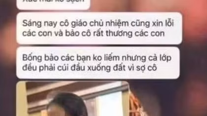 Tạm ngừng giảng dạy với cô giáo bị tố bắt học sinh liếm đất