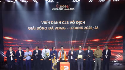CLB Công an Hà Nội và dấu ấn nổi bật tại V.League Awards 2026