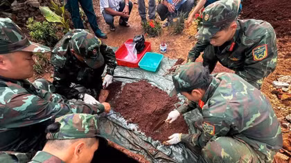 Đồng Nai tìm thấy 124 bộ hài cốt liệt sĩ