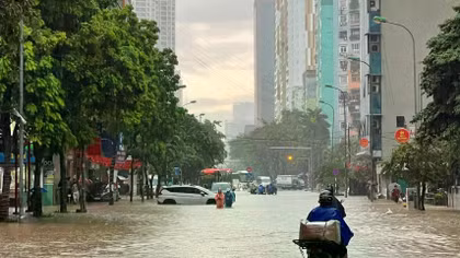 Hà Nội từng bước khắc phục tình trạng úng ngập 