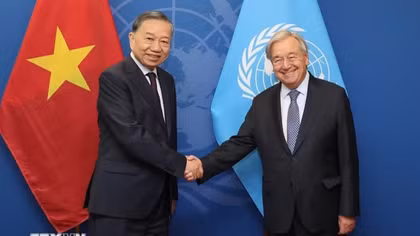 Tổng Bí thư, Chủ tịch nước Tô Lâm gặp Tổng Thư ký Liên hợp quốc António Guterres