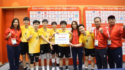 Đoạt Huy chương Vàng ASIAD, vận động viên Công an nhận thưởng nóng