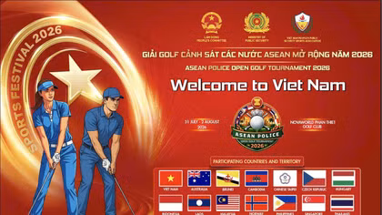 14 quốc gia tham dự giải Golf Cảnh sát các nước ASEAN mở rộng 2026