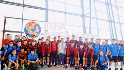 Tuyển Việt Nam có mặt tại Indonesia, sẵn sàng cho FIFA ASEAN Cup 2026