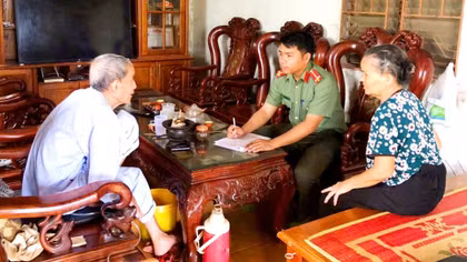 Công an Đồng Nai thực hiện cao điểm lấy mẫu ADN thân nhân liệt sĩ 