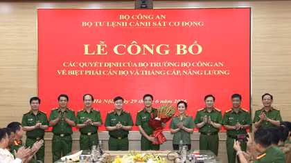 Phó Tư lệnh CSCĐ biệt phái công tác tại Bộ Tài chính 
