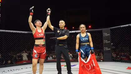 Quỳnh Hoa bảo vệ thành công đai vô địch LION Championship 33