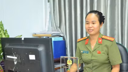 Nữ Thiếu tá Công an giàu nhiệt huyết ở vùng đất sen hồng
