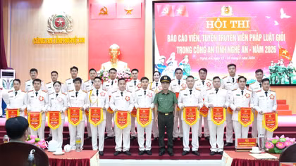 Sôi nổi Hội thi báo cáo viên, tuyên truyền viên pháp luật giỏi năm 2026