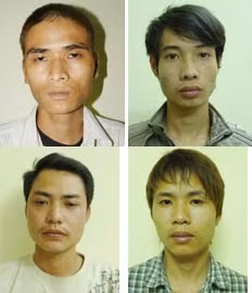 Các đối tượng trong vụ án.