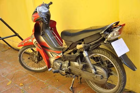 Chiếc xe tang vật.