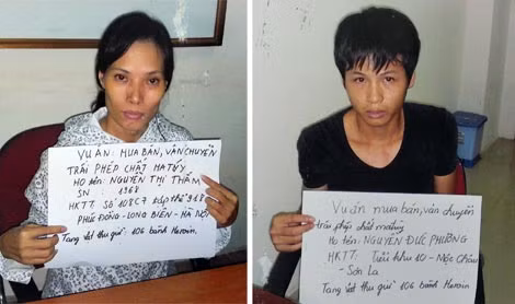 Lê Thị Thắm và Nguyễn Đức Phương.
