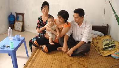 Tổ ấm đơn sơ của Trung úy Đinh Ngọc Trung.