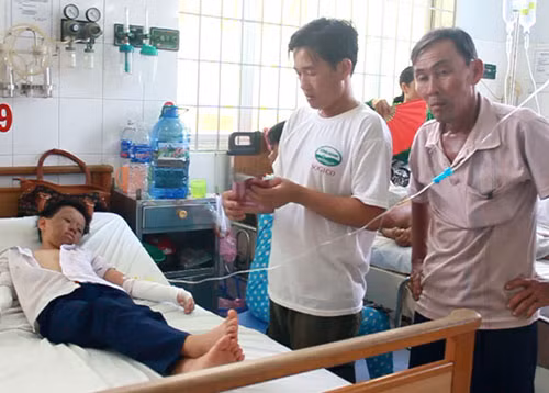 Nạn nhân đang được điều trị tại Bệnh viện Đa khoa tỉnh Tây Ninh.