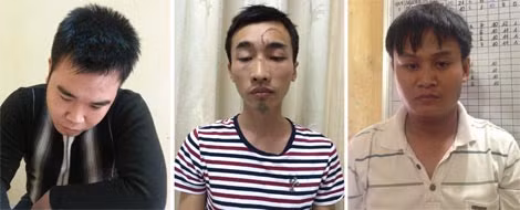 Vương Quốc Công (ảnh phải) và một số đối tượng kết bạn trên mạng để lừa đảo bị bắt giữ.
