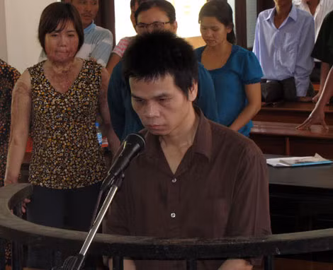 Bị cáo Nguyễn Văn Dương tại phiên tòa.