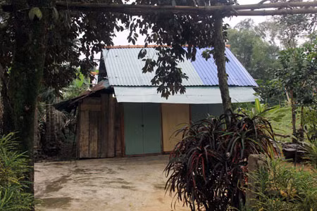 Căn nhà ông Trần Đức - hiện trường vụ án.