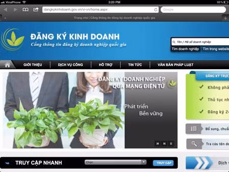 Cổng Thông tin Đăng ký doanh nghiệp quốc gia thực chất là trang thông tin riêng của Cục Đăng ký kinh doanh - Bộ KHĐT.