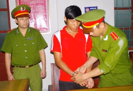 Nguyễn Văn Thanh khi bị bắt.