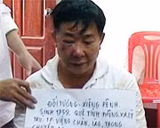Và Xiêng Phênh hôm nay (bị Công an Lào và Bộ đội Biên phòng Hà Tĩnh bắt, hôm 8/4).