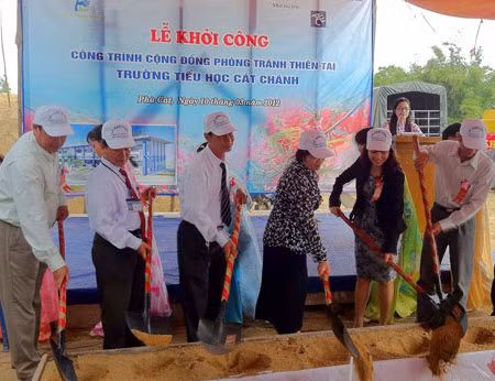Khi hoàn thành, ngôi trường mới sẽ đủ chỗ cho 350 học sinh học tập.